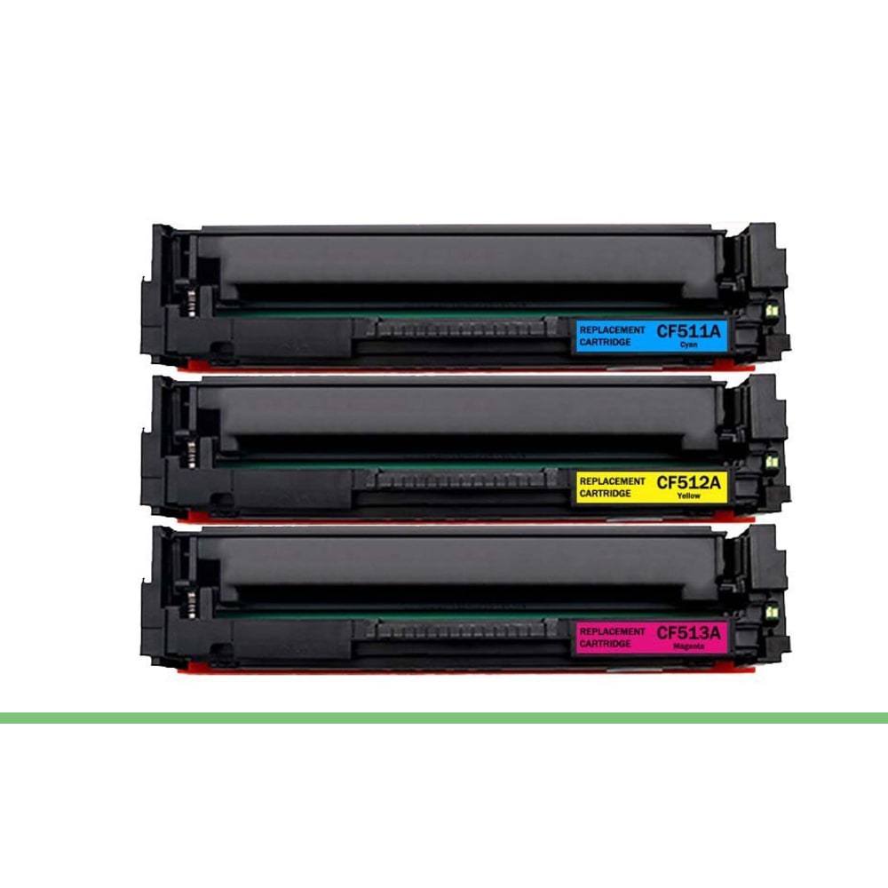 M&A Global Remanufactured Tri-Color Toner Cartridge Replacement For HP 204A, CF511A MPN:CF511A/12A/13ACMA
