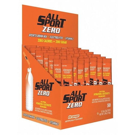 Sports Drink Mix, Orange Flavor, PK50 MPN:10125022
