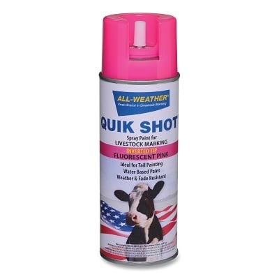 Aw Quik Shot 12 Oz Fluopnk Inv Tip MPN:61112