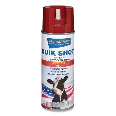 Aw Quik Shot 12 Oz Red Inv Tip MPN:61191