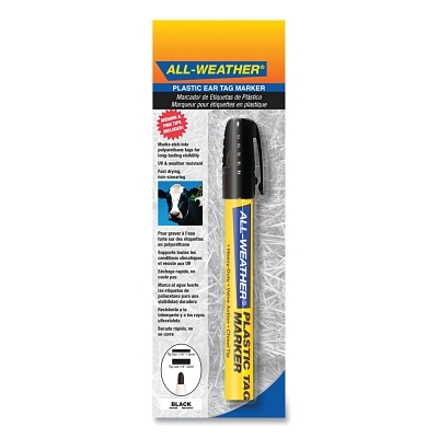 All-Weather Plastic Tagmarker Reg Black Crd MPN:96734