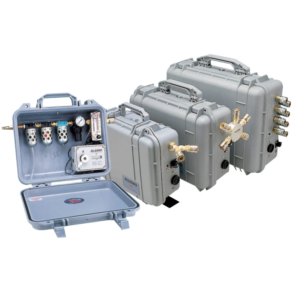 Allegro Carry-Air 2-Worker Air Filtration Panel With Carbon Monoxide Monitor System MPN:9872