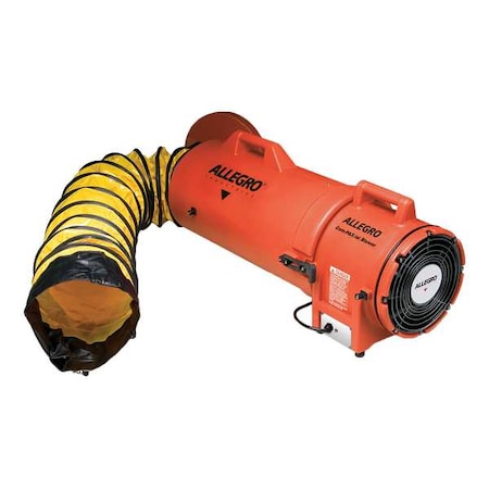 Confined Space Blower, Orange, 13 1/2