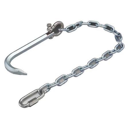 Manhole Cover Hook, Steel, Slvr MPN:9401-32