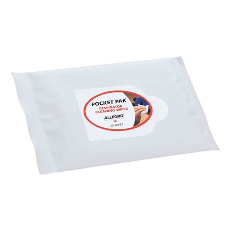 Alcohol Respirator Cleaning Wipes, PK20 MPN:1001-20PP