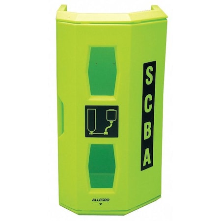 SCBA Wall Case, High Visibility Green, Linear LDPE MPN:4150