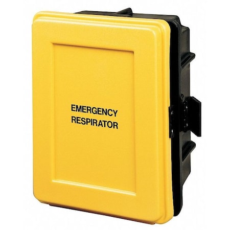 Respirator Wall Case, Black/Yellow MPN:4500