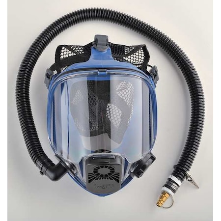 Full Face Respirator, 9901, Low Pressure, NIOSH appvd, OBAC quick-connect plug, cartridge not Incl MPN:9901