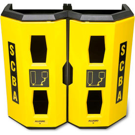 Allegro 4325 High-Viz Heavy Duty Dual SCBA Wall Case Yellow 4325
