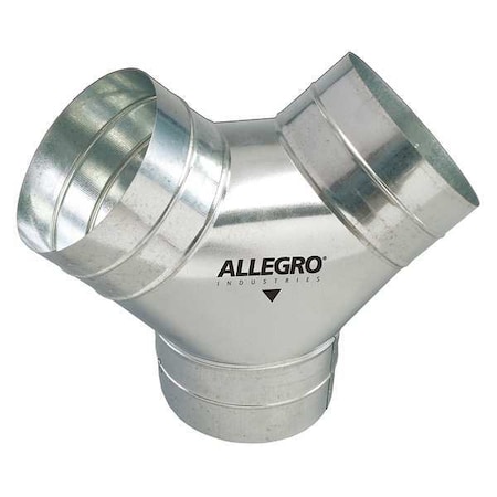 Duct to Duct Connector, 8 in. W, Slvr MPN:9500-Y