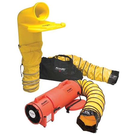 Confined Space Fan Kit, Orange, 12