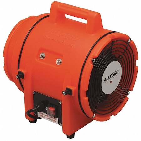 Axial AC Plastic Blower, Orange, 12