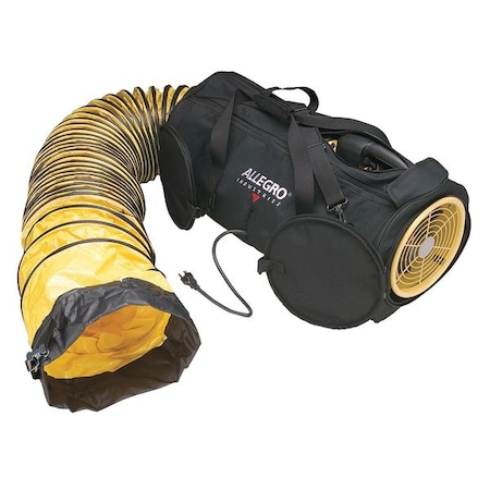Confined Space Blower, Black/Yellow, 15