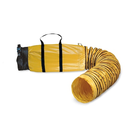 Ventilation Duct, Black/Yellow, 25 ft L MPN:9550-25SB