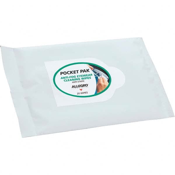 Eyewear Cleaning Wipes: Silicone Free, Use with Safety Eyewear MPN:0350-20PP