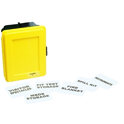 Small Yellow Plastic Wall Case w/Single Shelf MPN:4400Y