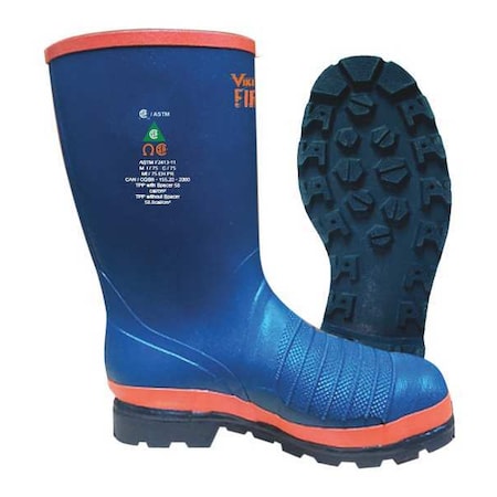 Boots, NBR Rubber Outsole, NBR Rubber Upper, 12 in Height, Steel Toe, 11 D MPN:VFW60-1-11
