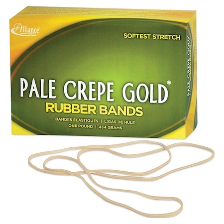 Pale Crepe Gold Rubber Bands, Size 117B, 0.06