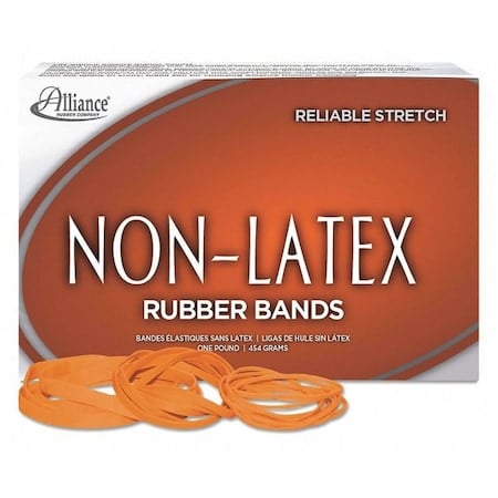 Rubber Bands, Size No 117B, Orange MPN:37176