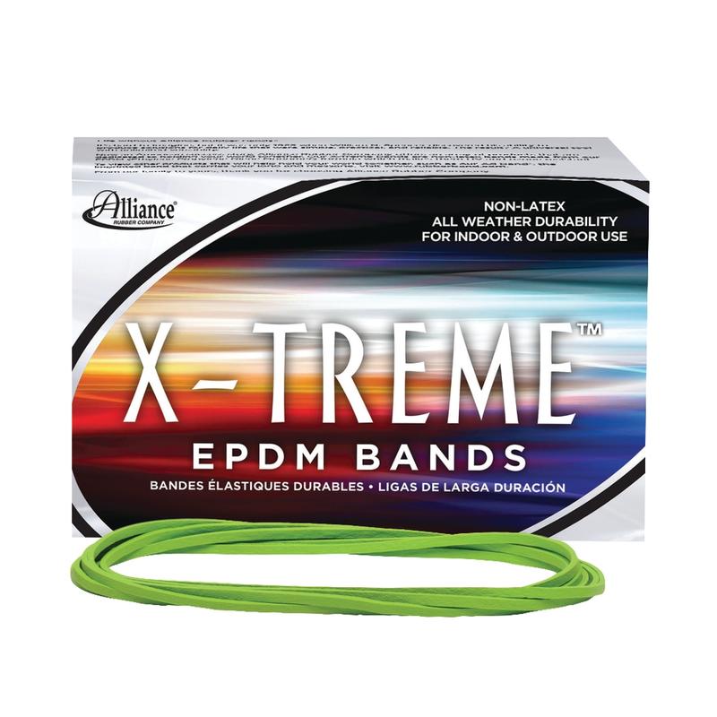 Alliance Rubber X-Treme File Bands, Lime Green MPN:02005