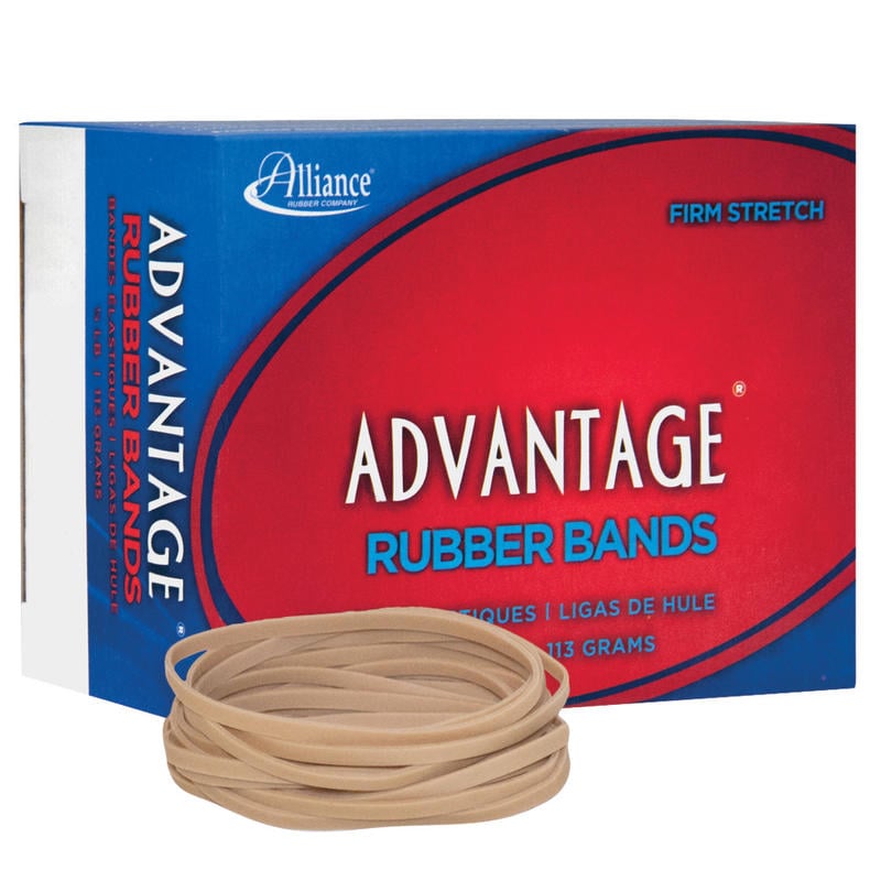 Alliance Rubber Advantage Rubber Bands, Size 33, 3 1/2in x 1/8in, Natural, Box Of 150 (Min Order Qty 31) MPN:26339