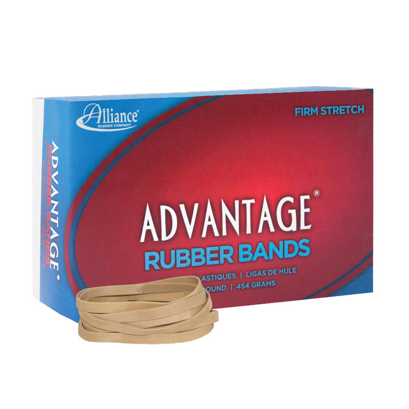 Alliance Rubber Advantage Rubber Bands In 1-Lb Box, #64, 3 1/2in x 1/4in, Box Of 320 MPN:26645