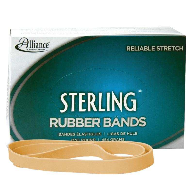 Alliance Rubber Advantage Rubber Bands, Size 107, 7in x 5/8in, Natural, Box Of 40 MPN:27075