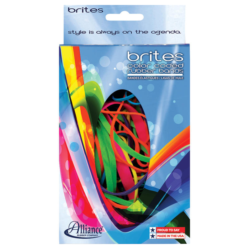 Alliance Brites Pic Pac Rubber Bands, Assorted Sizes/Colors, 1.5 oz. Bag MPN:07714