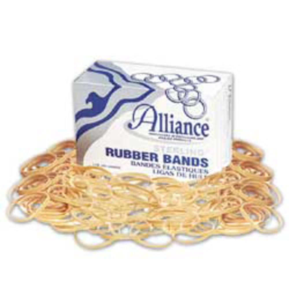 Alliance Rubber Sterling Rubber Bands, No. 19, 1 lb, Crepe, Box Of 1, 750 MPN:ALL24195