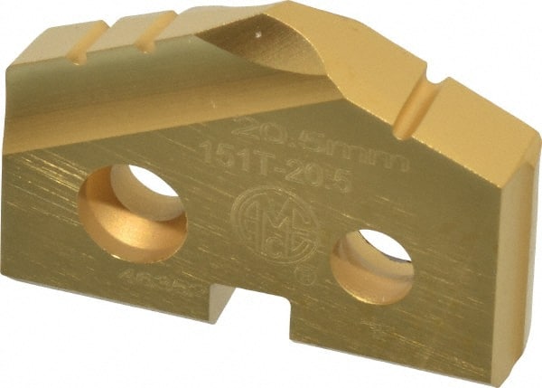 Spade Drill Insert: 20.50 mm Dia, Seat Size 1, Cobalt, 132 deg Point MPN:151T-20.5