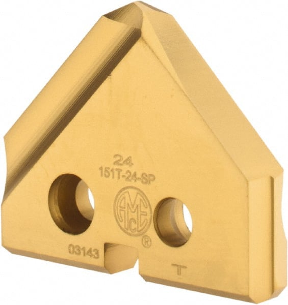 Spade Drill Insert: 24.00 mm Dia, Seat Size 1, Cobalt, 90 deg Point MPN:151T-24-SP