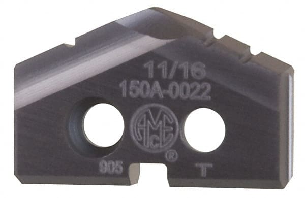 Spade Drill Insert: 28.00 mm Dia, Seat Size 2, Cobalt, 132 deg Point MPN:152A-28