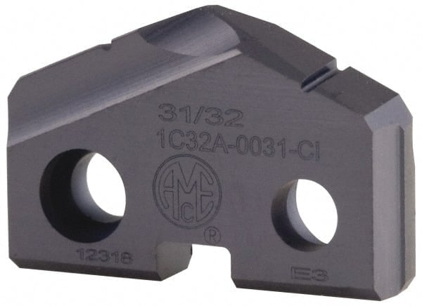 Spade Drill Insert: 28.00 mm Dia, Seat Size 2, Carbide, 132 deg Point MPN:1C22A-28