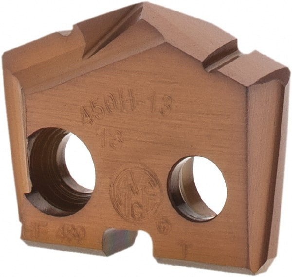 Spade Drill Insert: 13.00 mm Dia, Seat Size 0, Cobalt, 132 deg Point MPN:450H-13-HE