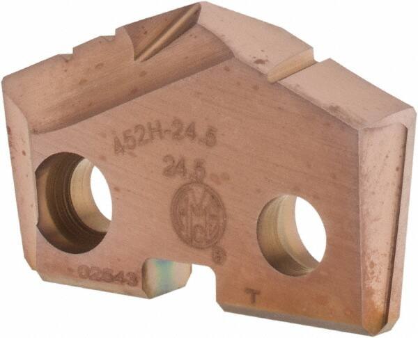 Spade Drill Insert: 24.50 mm Dia, Seat Size 2, Cobalt, 132 deg Point MPN:452H-24.5