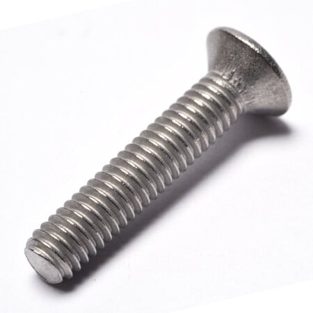 M4-0.70 x 20 mm Phillips Flat Machine Screw, Plain Titanium MPN:0107513