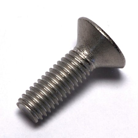 M5-0.80 x 16 mm Phillips Flat Machine Screw, Plain Titanium MPN:0107517
