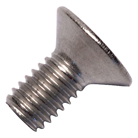 M6-1.00 x 12 mm Phillips Flat Machine Screw, Plain Titanium MPN:0107520