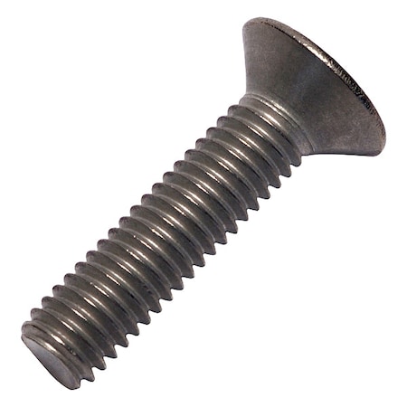M6-1.00 x 25 mm Phillips Flat Machine Screw, Plain Titanium MPN:0107523