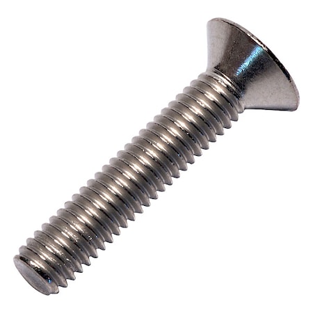 M6-1.00 x 30 mm Phillips Flat Machine Screw, Plain Titanium MPN:0107524