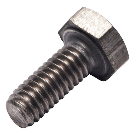 Grade 2, M4-0.70 Hex Head Cap Screw, Plain Titanium, 10 mm L MPN:0107554