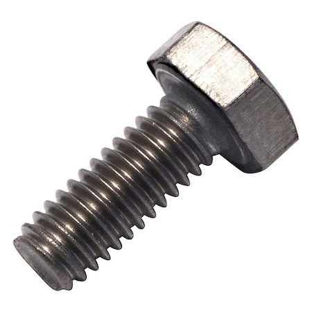 Grade 2, M4-0.70 Hex Head Cap Screw, Plain Titanium, 12 mm L MPN:0107555