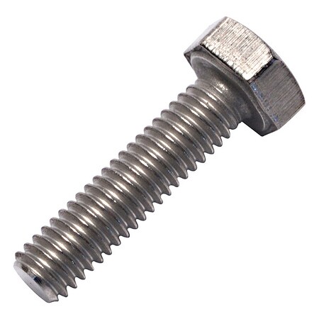 Grade 2, M4-0.70 Hex Head Cap Screw, Plain Titanium, 20 mm L MPN:0107557