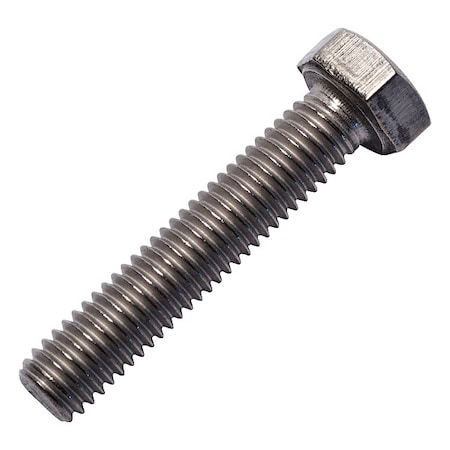 Grade 2, M5-0.80 Hex Head Cap Screw, Plain Titanium, 25 mm L MPN:0107565