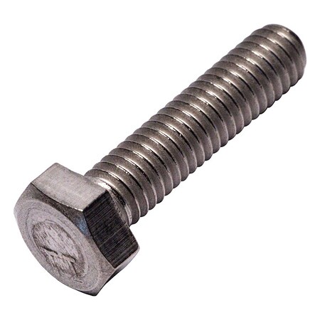 Grade 2, M6-1.00 Hex Head Cap Screw, Plain Titanium, 25 mm L MPN:0107631