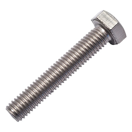 Grade 2, M8-1.25 Hex Head Cap Screw, Plain Titanium, 45 mm L MPN:0107633