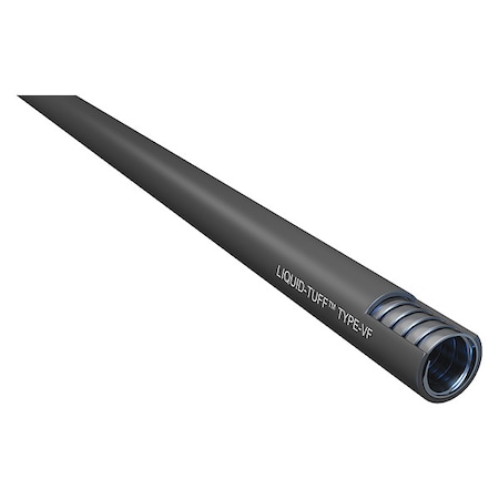 Liquid-Tight Flex Metal Conduit, 3/8 in Trade Size, 100 ft, 2 in Bend, Steel, Gray MPN:6101-30-00