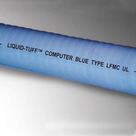 Liquid-Tight Flex Metal Conduit, 3/4 in Trade Size, 500 ft, 3 in Bend, Steel, Blue MPN:6403-45-00