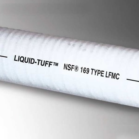 Liquid-Tight Flex Metal Conduit, 1 in Trade Size, 400 ft, 3-3/4 in Bend, Steel, White MPN:SZ04-41-00