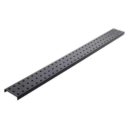 Pegboard, 3in.Hx32in.W, Metal, Black, PK2 MPN:ALGSTRP3X32BLK